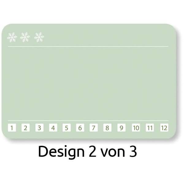 Sticker auf Rolle Motiv Eiskristalle 38x58mm 3 Motive bunt 50 Stück