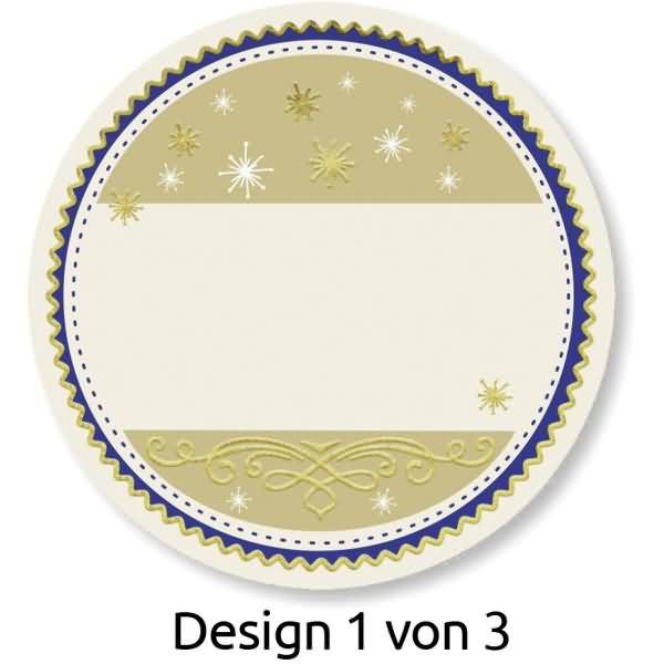 Sticker auf Rolle Motiv Geschenkbeschriftung rund 38mm 3 Motive 50 Stück