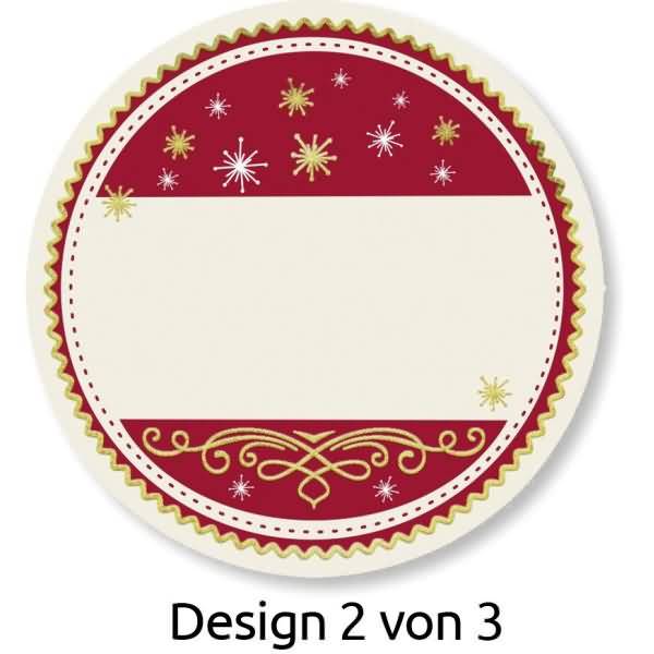 Sticker auf Rolle Motiv Geschenkbeschriftung rund 38mm 3 Motive 50 Stück