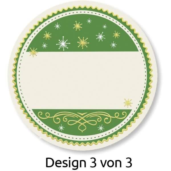 Sticker auf Rolle Motiv Geschenkbeschriftung rund 38mm 3 Motive 50 Stück