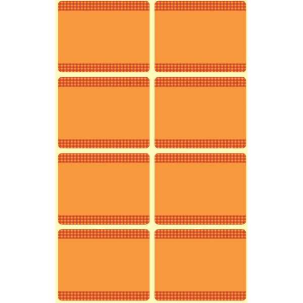 Tiefkühletikett 36x28mm 40 Etiketten orange
