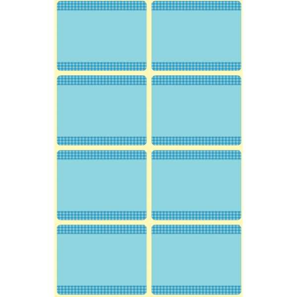 Tiefkühletikett 36x28mm 40 Etiketten blau