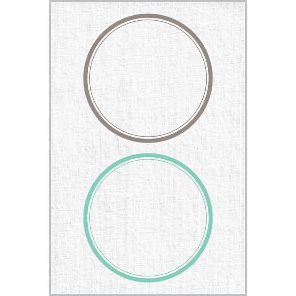 Schmuck-Etiketten mit Oberflächenstruktur rund 78mm weiß 8 Etiketten