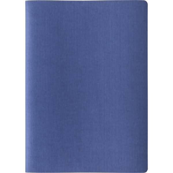 Präsentationsmappe Karton Linienstruktur 3-teilig blau