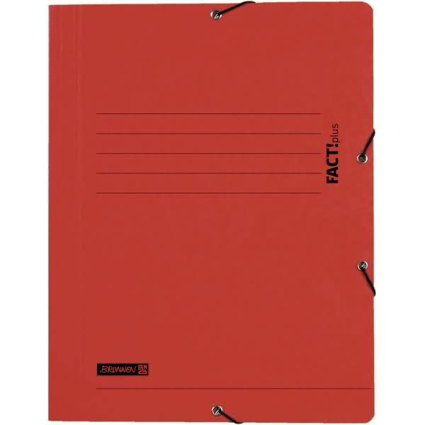 Sammelmappe Fact!plus A4 Karton 375g/qm rot