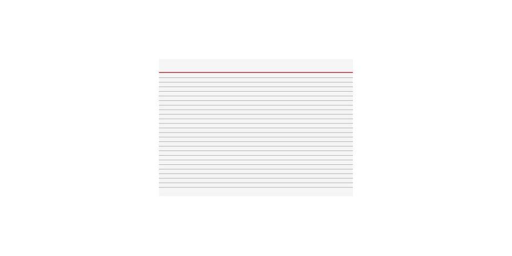 Brunnen Karteikarte DIN A4 quer liniert weiß 100 St./Pack.