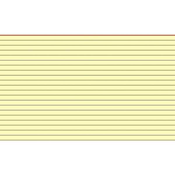 Karteikarten A5 liniert gelb VE=100 Stück