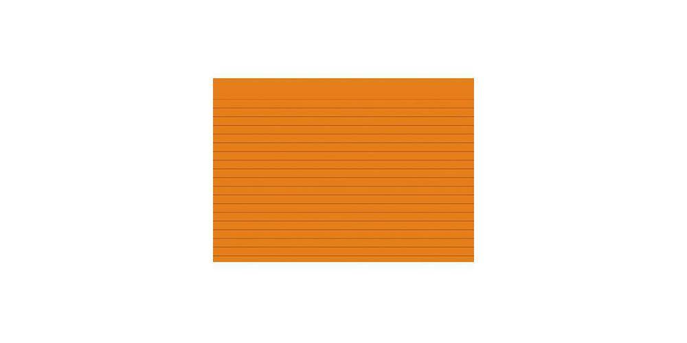 Brunnen Karteikarte DIN A5 quer liniert orange 100 St./Pack.