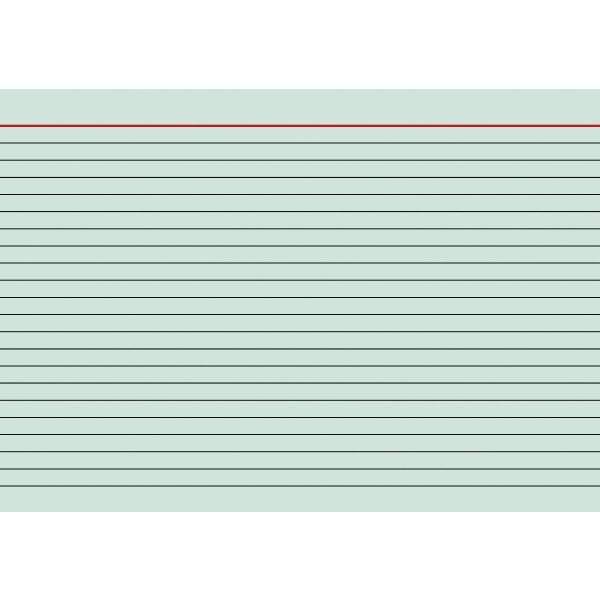 Karteikarten A5 liniert grün VE=100 Stück