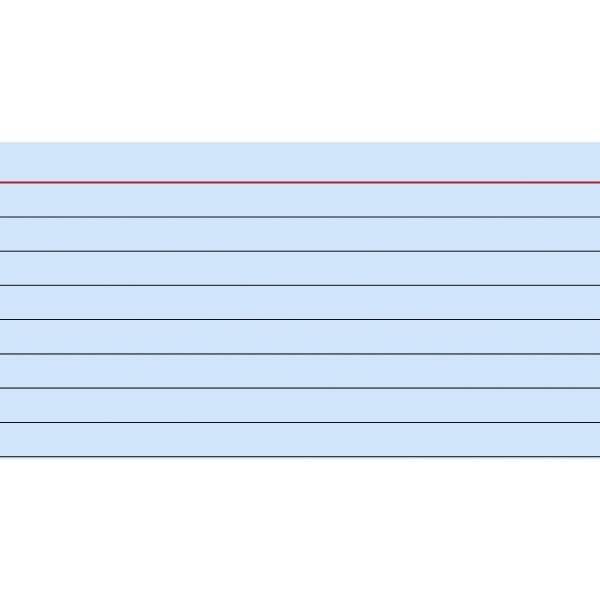 Karteikarten A7 liniert blau VE=100 Stück