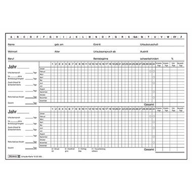 BRUNNEN Urlaubskarte 102350500 DIN A5 weiß 100 St./Pack.