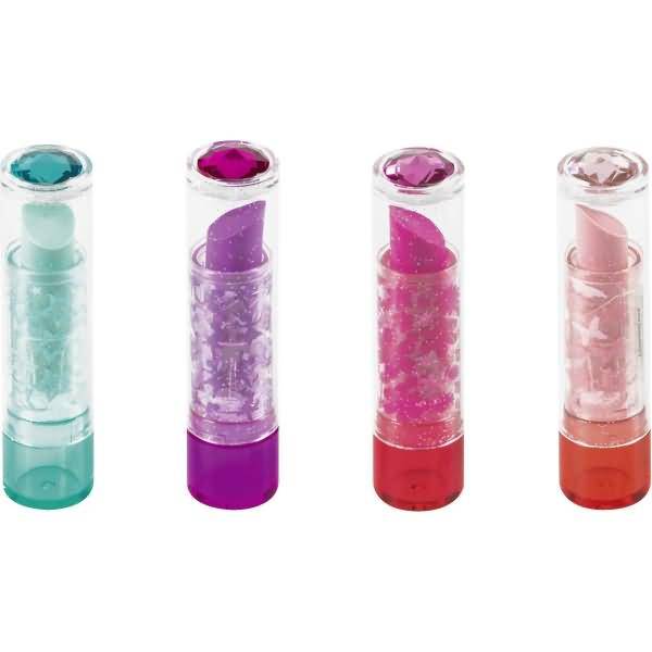 Radiergummi Lipstick Girls 7x2cm farbig sortiert
