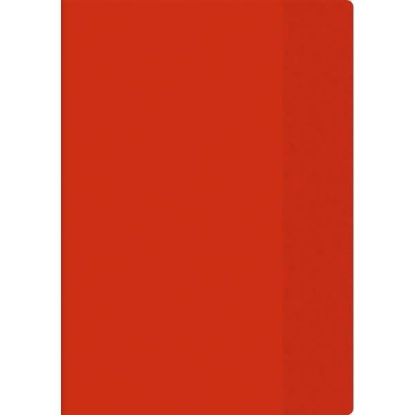 Heftumschlag A4 transparent rot