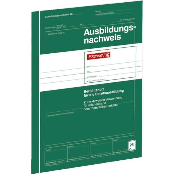 Ausbildungsnachweisheft A4 grün