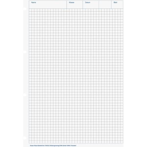 Kieser-Block A4 kariert 50 Blatt