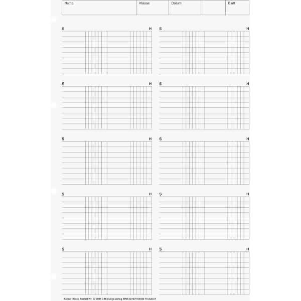 Kieser-Block A4 T-Konten 50 Blatt