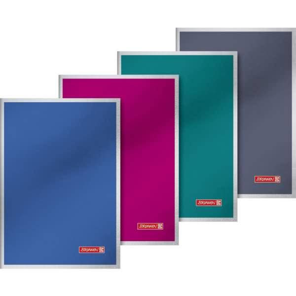 Notizheft Premium Metallic A5 48 Blatt 90g/qm liniert extrastarker Umschlag