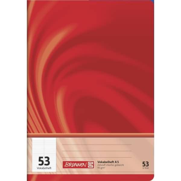 Vokabelhefte A5 liniert mit Teilungslinie 90 g/qm 40 Blatt