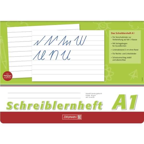 Schreiblernheft A4 Lineatur A1 80 g/qm 16 Blatt