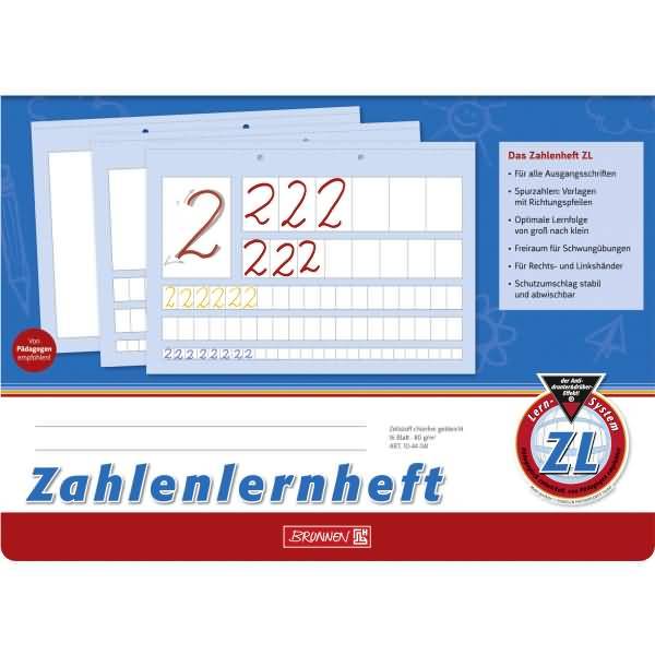 Zahlenlernheft A4 quer Lineatur ZL 16 Blatt