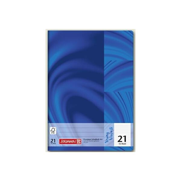 Schulheft Young Vivendi A4 Lineatur 21 90 g/qm 16 Blatt