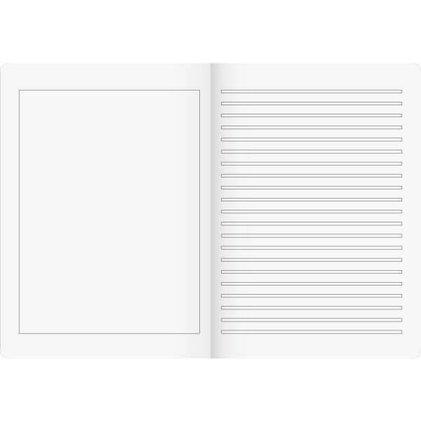 Geschichtenheft A4 Lineatur 3G 16 Blatt