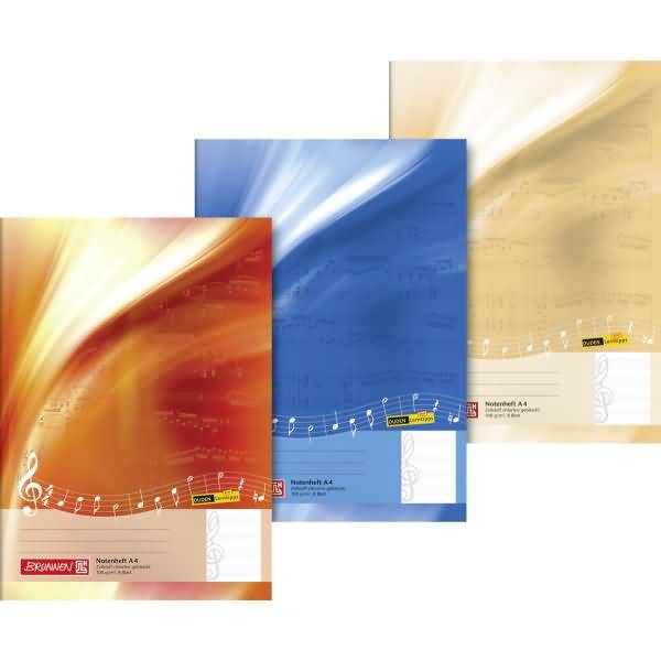 Notenheft A4 hoch 8 Blatt Lineatur 14