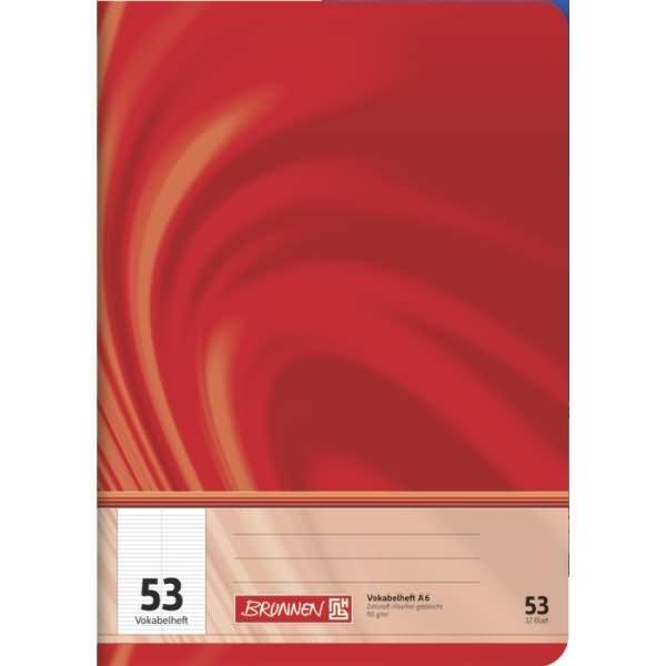 Vokabelhefte A6 liniert mit Teilungslinie 90 g/qm 40 Blatt