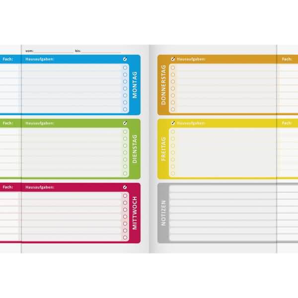 Aufgabenheft Grundschule A5 48 Blatt mit Kunststoffumschlag