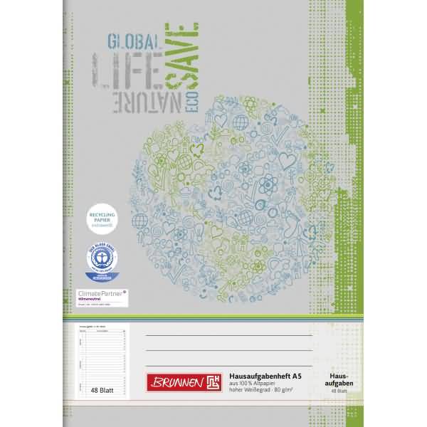 Aufgabenheft A5 Recycling 48 Blatt