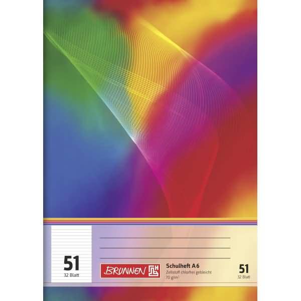 Schulheft A6 Lineatur 51 80 g/qm 32 Blatt
