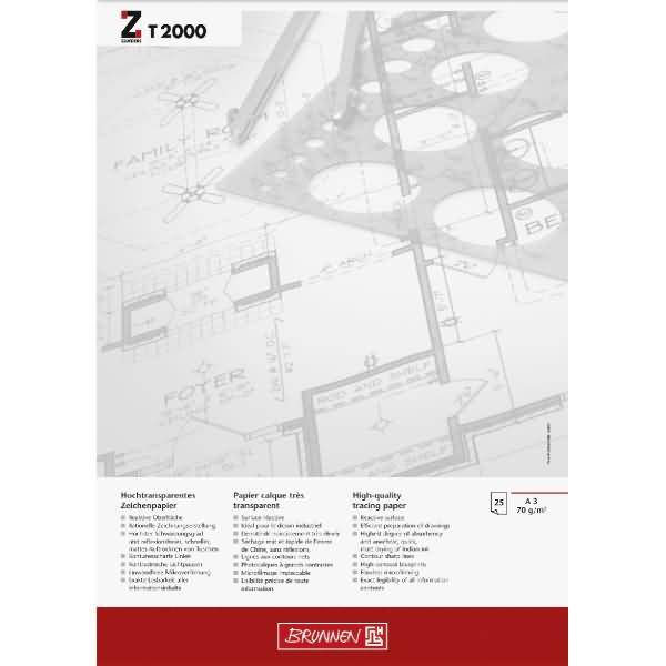 Brunnen 1047360 - Abbildung - Weiß - A3 - 25 Blätter - 70 g/m² - Softcover - Ent