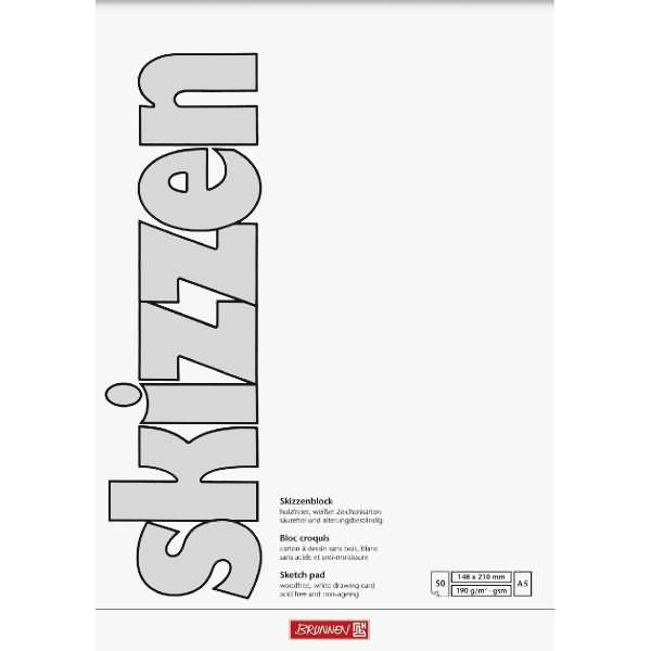 Skizzenblock A5 190g/qm 50 Blatt