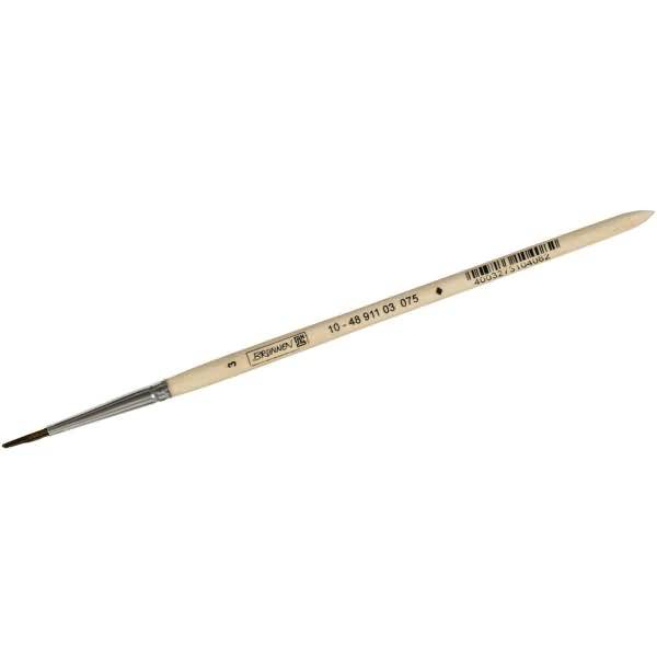 Feinhaarpinsel Schule Holz 3