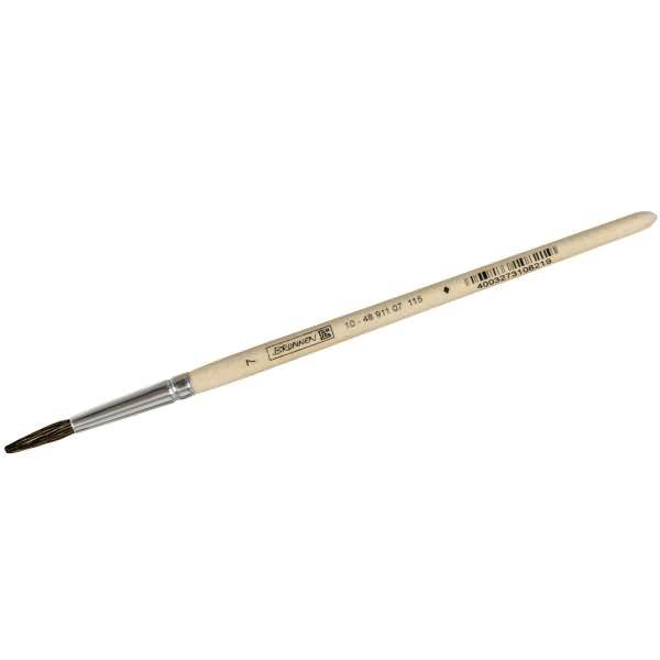 Feinhaarpinsel Schule Holz 7