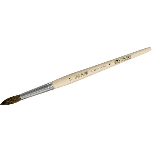 Feinhaarpinsel Schule Holz 14