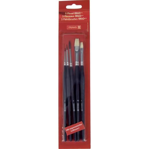 Pinselset ErgoLine Größen sortiert VE=5 Stück
