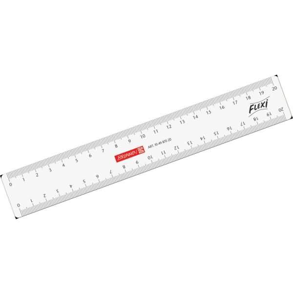 BRUNNEN Lineal Flexi 104987020 20cm glasklar