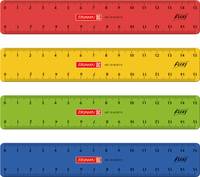 Flexillineal Kunststoff 15cm farbig sortiert