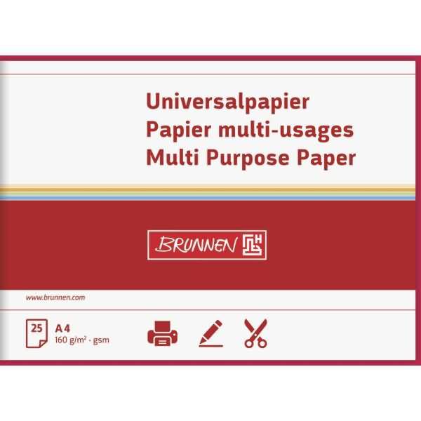 Universalpapier A4 160g mittelrot VE=25 Blatt