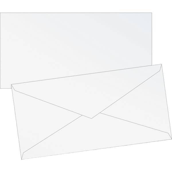 Briefumschläge DINlang Seidenfutter 80g/qm perlweiß VE=10 Stück