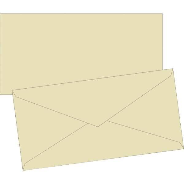 Briefumschläge DINlang Seidenfutter 80g/qm chamois VE=10 Stück