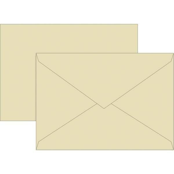 Briefumschläge C6 Seidenfutter 80g/qm chamois VE=10 Stück