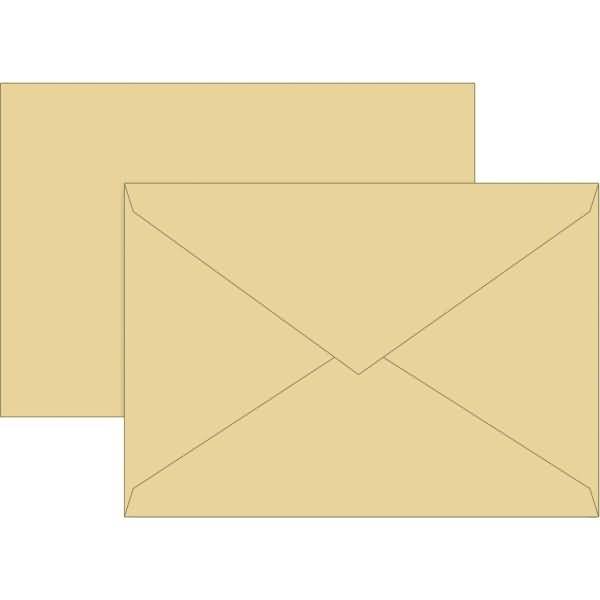 Briefumschläge C6 Seidenfutter 80g/qm honig VE=10 Stück