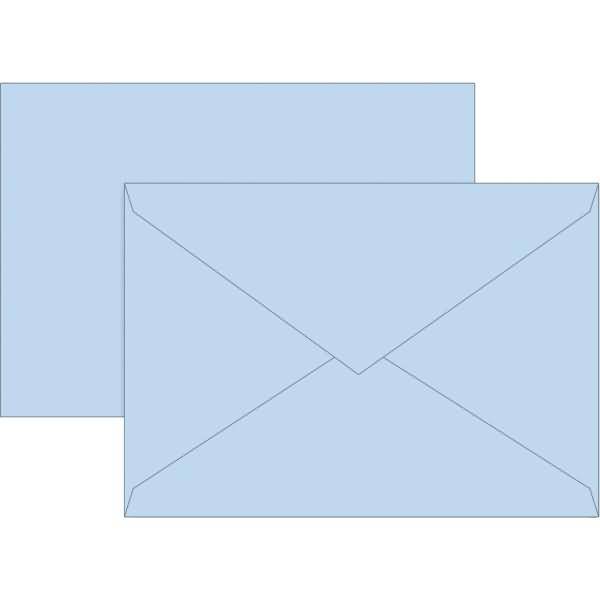 Briefumschläge C6 Seidenfutter 80g/qm hellblau VE=10 Stück