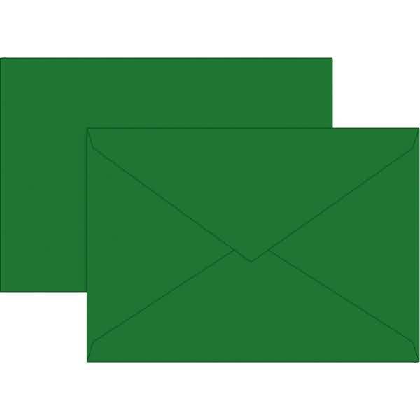 Briefumschläge C6 Seidenfutter 80g/qm dunkelgrün VE=10 Stück