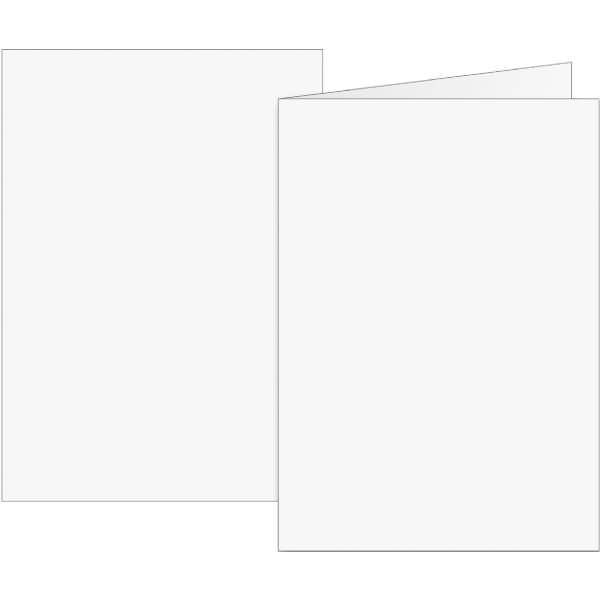 Doppelkarten A6 160g weiß VE=10 Karten