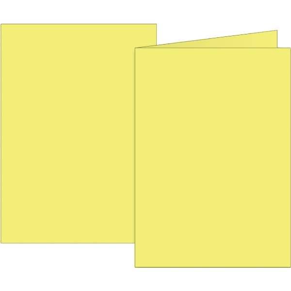 Doppelkarten A6 160g gelb VE=10 Karten