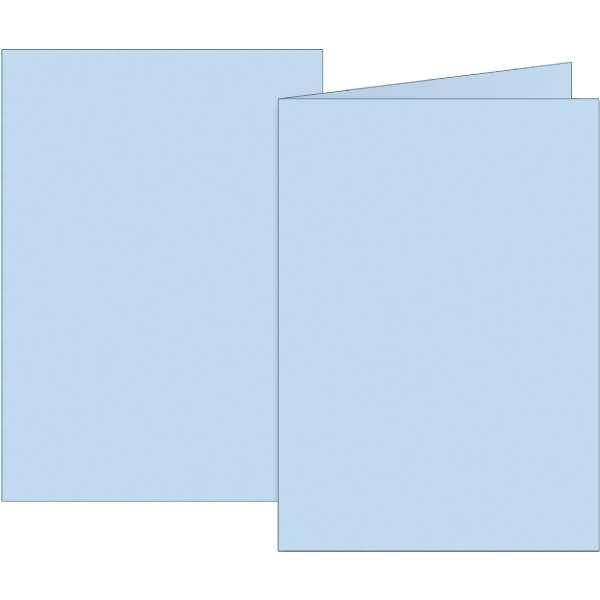 Doppelkarten A6 160g hellblau VE=10 Karten