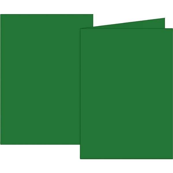 Doppelkarten A6 160g dunkelgrün VE=10 Karten